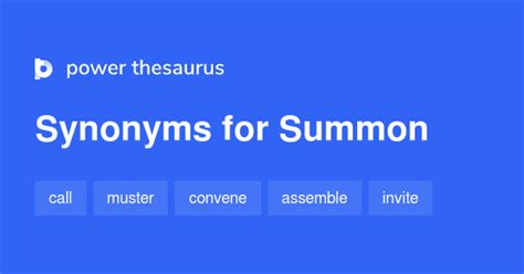 synonyms of summon